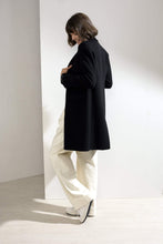 Load image into Gallery viewer, Sophie Double-faced Cashmere Tailored Coat Black
