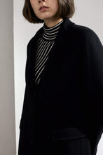 Load image into Gallery viewer, Sophie Double-faced Cashmere Tailored Coat Black
