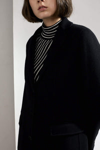 Sophie Double-faced Cashmere Tailored Coat Black