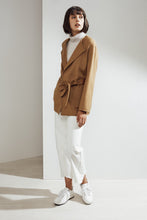 Load image into Gallery viewer, Alda Reversible Double-face Cashmere Wrap Coat Camel | 22 Factor | ECO-LUXE knitwear 
