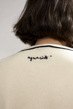 Load image into Gallery viewer, Personalized Garnet Embroidered Cashmere Cardigan White/Black
