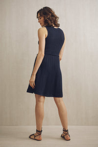 Ida Sleeveless Knit Dress Navy | 22 Factor