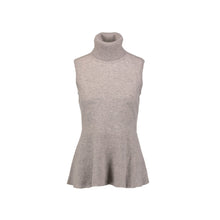 Load image into Gallery viewer, Daphne Sleeveless Cashmere Top Melange Grey | 22 Factor | ECO-LUXE knitwear 
