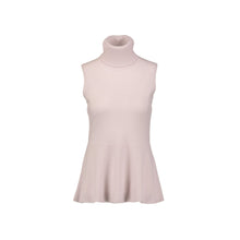 Load image into Gallery viewer, Daphne Sleeveless Cashmere Top Oyster | 22 Factor | ECO-LUXE knitwear 
