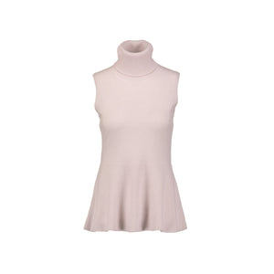 Daphne Sleeveless Cashmere Top Oyster | 22 Factor | ECO-LUXE knitwear 