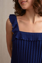 Load image into Gallery viewer, Lillie Ruffle Tank Top Navy | 22 Factor
