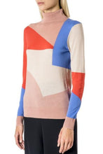 Load image into Gallery viewer, 22 Factor | Top | Intarsia Roll Neck in Beige
