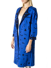 Load image into Gallery viewer, Reversible Coatigan in Blue/ Navy
