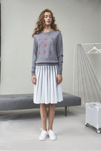 Load image into Gallery viewer, ‘Bon Voyage’ Knit Sweater Grey | 22 Factor | ECO-LUXE knitwear
