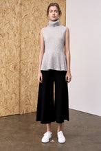 Load image into Gallery viewer, Daphne Sleeveless Cashmere Top Melange Grey | 22 Factor | ECO-LUXE knitwear 
