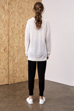 Load image into Gallery viewer, &#39;I am Enough&#39; Intarsia Wool Sweater Ivory | 22 Factor | ECO-LUXE knitwear
