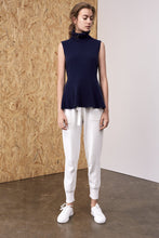 Load image into Gallery viewer, Daphne Sleeveless Cashmere Top Navy | 22 Factor | ECO-LUXE knitwear 
