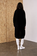 Load image into Gallery viewer, Maia Long Lined Coatigan Black | 22 Factor | ECO-LUXE knitwear 
