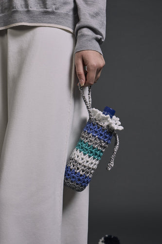 Zita Handmade Water Bottle Case Tiffany Blue | 22 Factor | ECO-LUXE knitwear